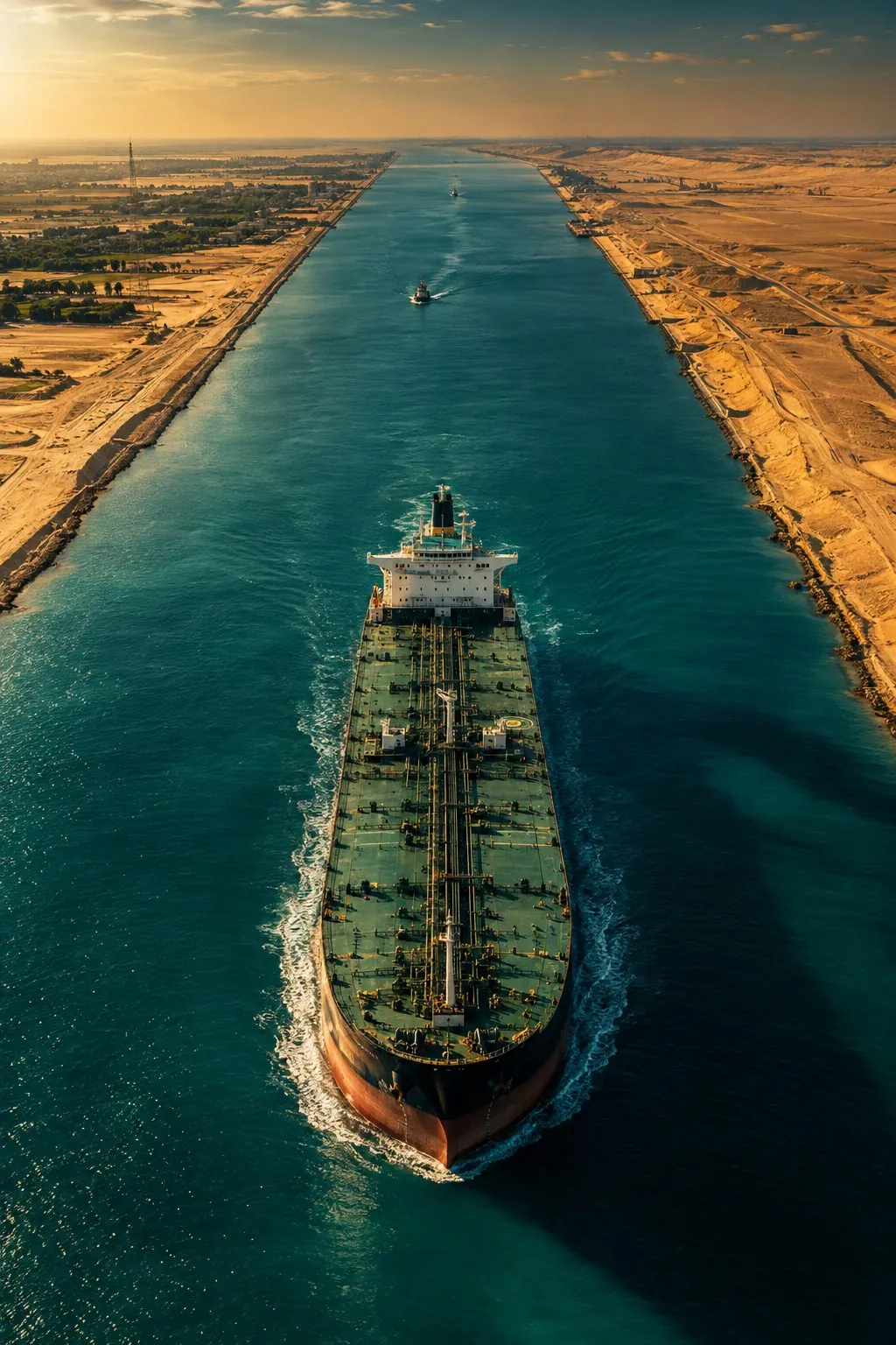 Tanker in the Suez Canal
